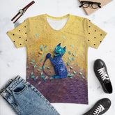 Majestic Crane Origami Women's Crew Neck T-Shirt with crane design.